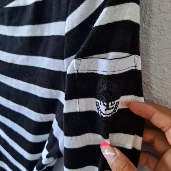 Ralph Lauren Black and White Striped dress - Picture 4 of 7